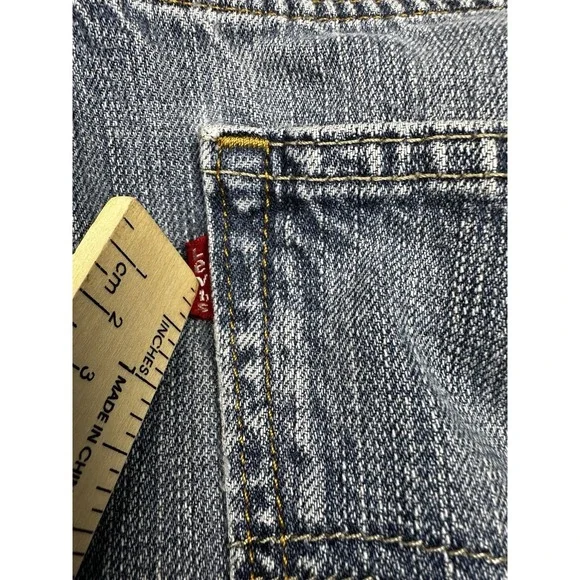 Levis 559 Jeans Mens 40x30 Relaxed Straight American Workwear Denim Wash - Picture 9 of 12